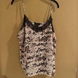 Snakeskin printed tank top blouse